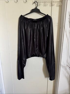 znk Shiny Black Harem Pants XL